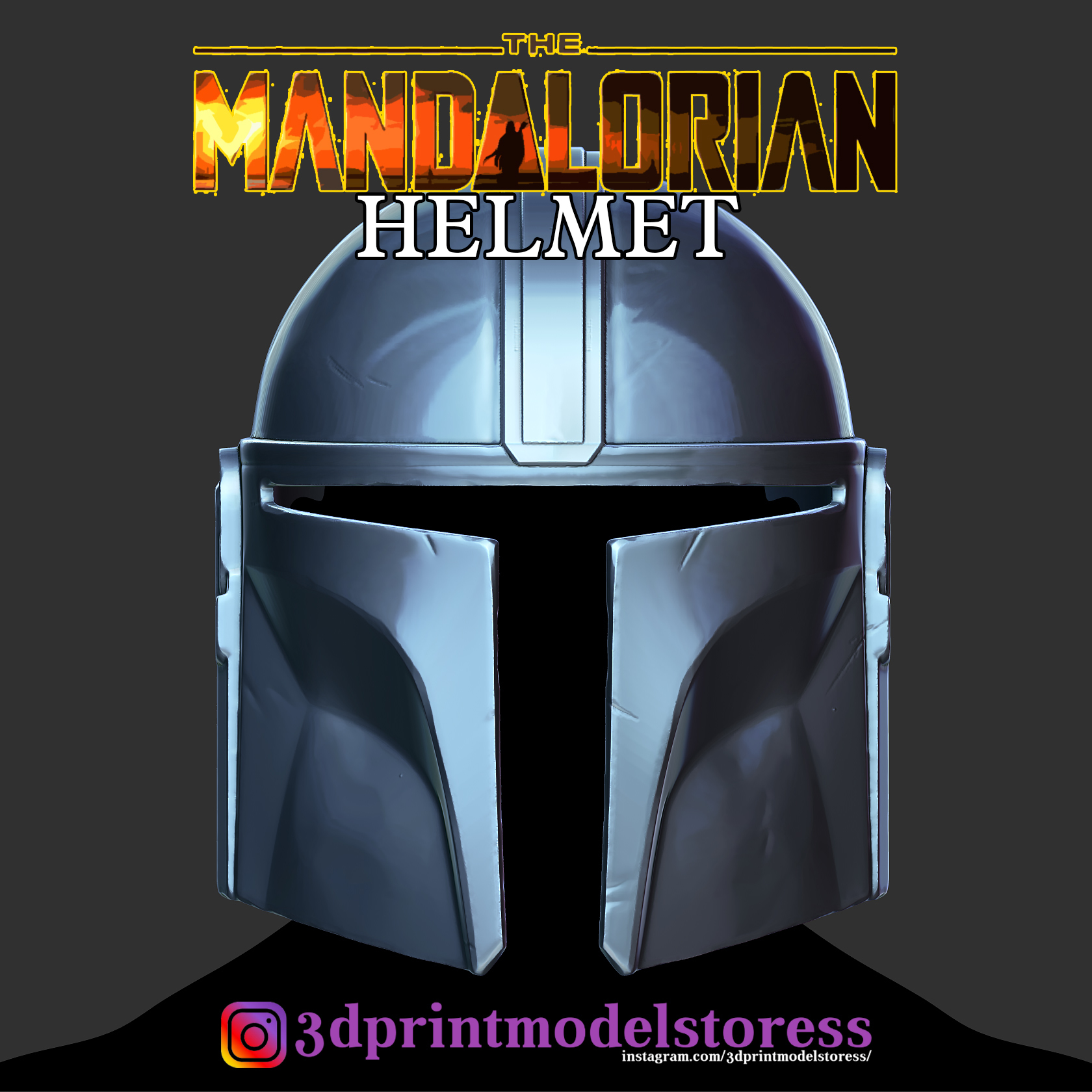🪖 Capacete Mandaloriano - Star Wars - Modelo para impressão 3D